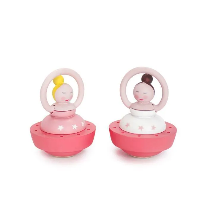 Boite à Musique Bois Ballerine Rose - Trousselier S95025 - Pour Bébé Fille de 0 à 6 ans-2
