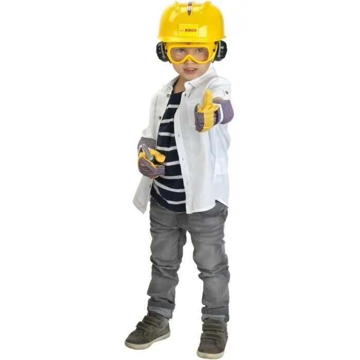 Set d'accessoires de bricolage Bosch avec casque, 4 pièces - KLEIN - 8537-1