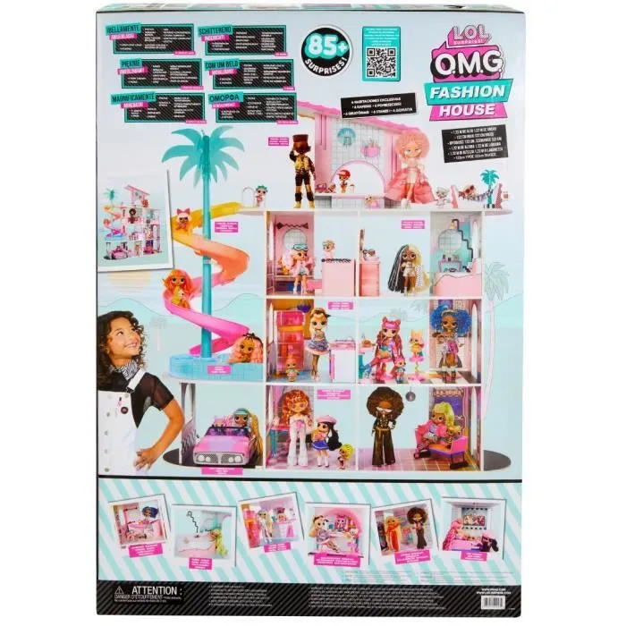 L.O.L. Surprise Maison de poupée en bois - Fashion House - 4 étages - H 120 cm-4