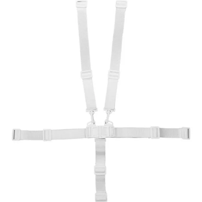 Harnais de sécurité 5 points blanc pour chaise haute enfant Monsieur Bébé Délice - Monsieur Bébé-0