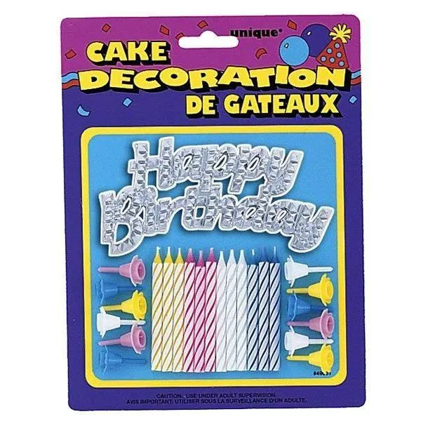 Bougies Anniversaire - Marque - Modèle - Multicolore - Vert - Enfant-0
