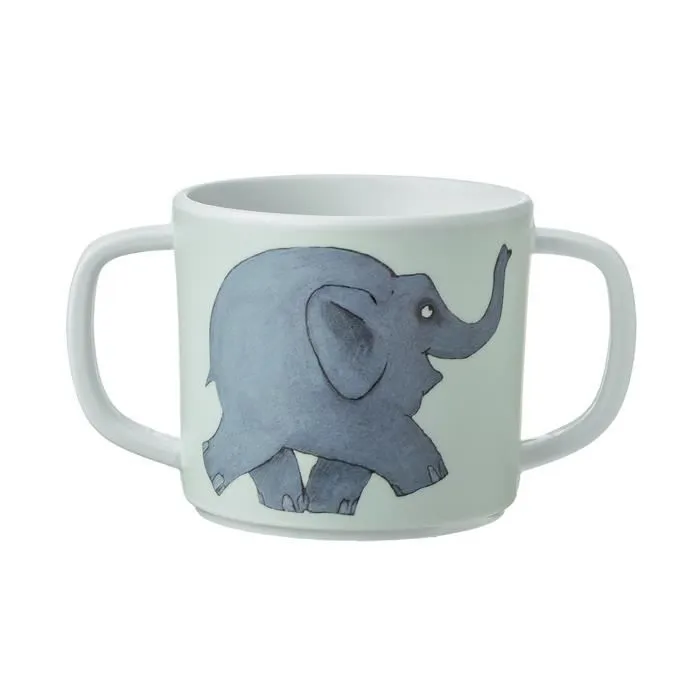 Tasse deux anses antidérapante - Elmer - Coloris Unique - Pour enfant - 160 ml-0