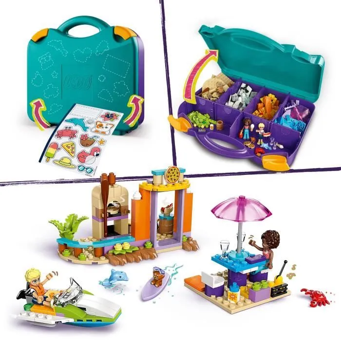 LEGO Friends 42672 La valise créative de plage - Jeu de construction pour filles dès 5 ans-5