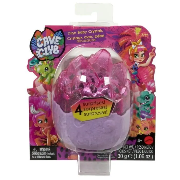 Cave Club - Œuf Enchanté - Animal à collectionner avec houpette et slime-0