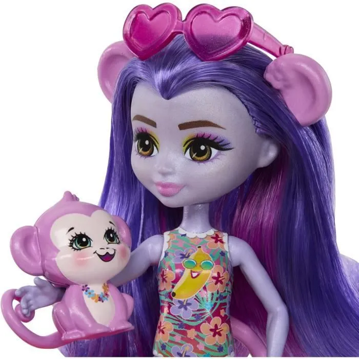 Enchantimals-Piscine singe-Coffret poupée et accessoires HTW73-2