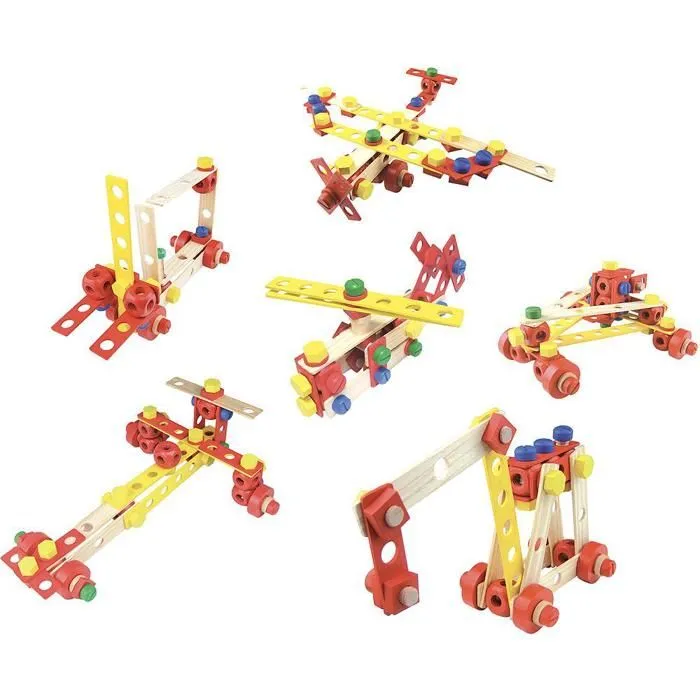 Coffret de construction - VILAC - Batibloc - Bois - Enfant - Livré monté-3