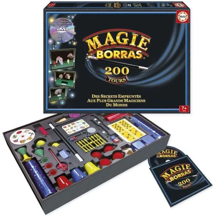 Kit de magie EDUCA Magie Borras 200 Tours - Formez-vous comme les meilleurs magiciens du monde-2