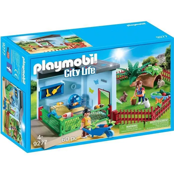 PLAYMOBIL 9277 - City Life - Maisonnette des Rongeurs et Lapins - Mixte - A partir de 4 ans-0