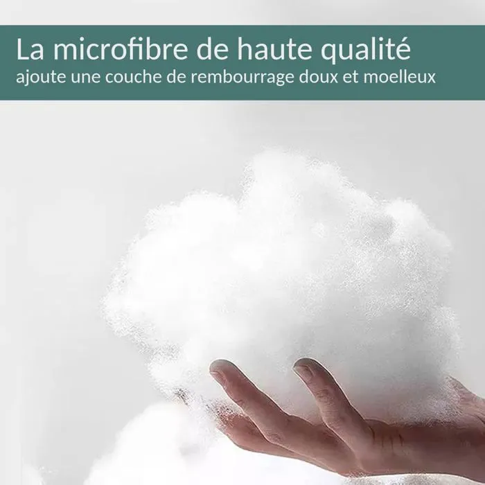 Surmatelas - Sampur - Nuage - 140 x 190 cm - Confort Moelleux - Anti-acarien-5