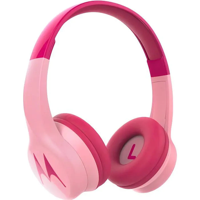 Motorola Squads 300 - Casque Bluetooth Enfants - 24h - limité à 85dB, Flexible, Protection et fonction de partage, Coussin sans BPA-0