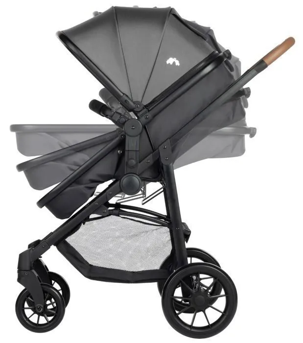 BEBECONFORT HAZE Poussette 3 en 1 i-Size – assise transformable en nacelle + Siège auto Groupe 0+ De 0 à 22Kg, Tinted Stone-2