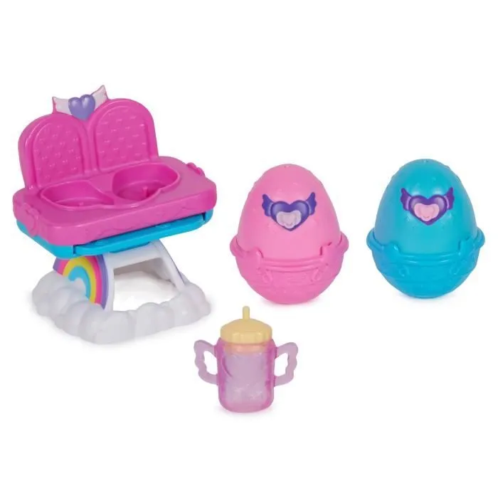 Figurines à collectionner - SPIN MASTER - Hatchimals Alive - Pack de 2 œufs - Chaise haute - Accessoires inclus-3