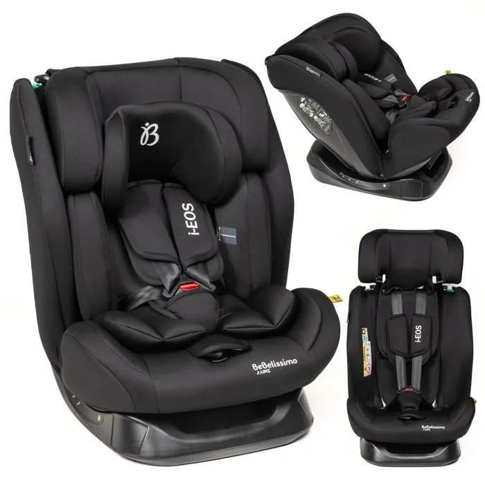BEBELISSIMO - Siège auto I-size - groupe 0+/1/2/3 - (0-36kg) - Inclinable - 40 -150cm - i-EOS - noir-3