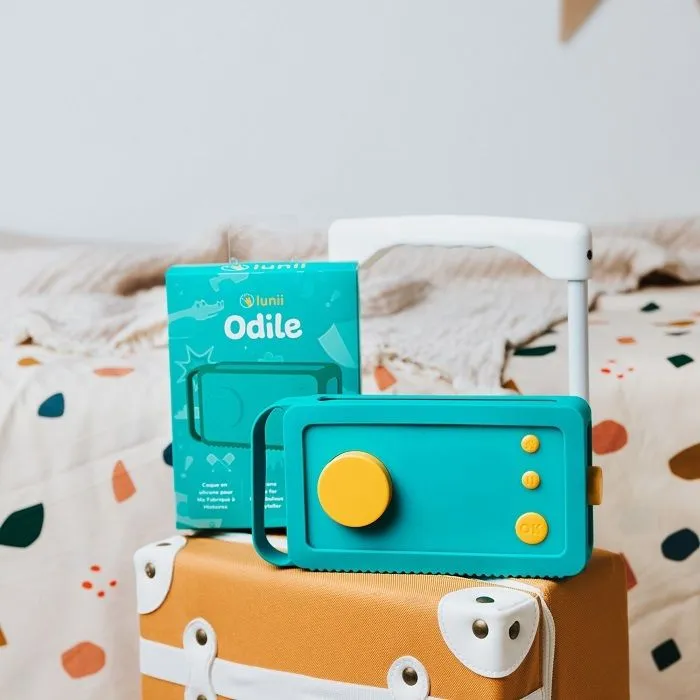 Console éducative - Lunii - Pack accessoires pour Ma Fabrique à Histoires - Casque audio Octave et Coque Odile de protection Verte-3