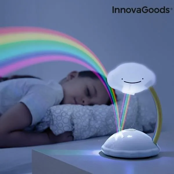 Lampe à projecteur LED Nuage Arc-en-ciel veilleuse enfant-0