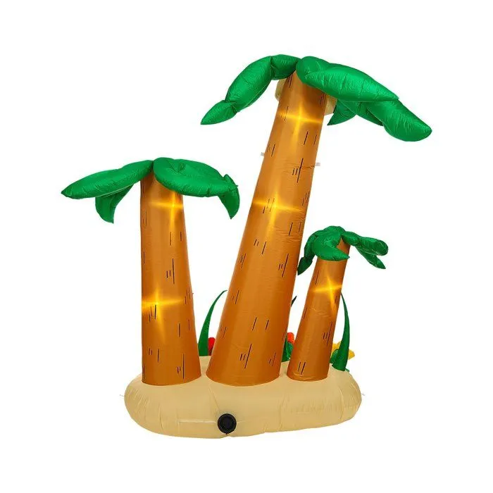 3 Palmiers géants gonflables lumineux 240 cm-2