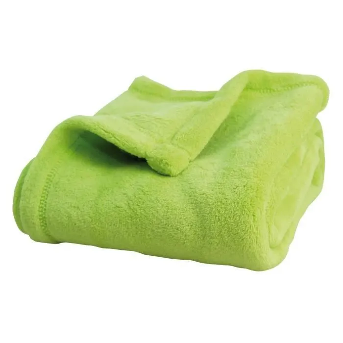 Couverture DOMIVA MICROLON 100x150 cm Anis - Douceur et qualité pour bébé-0