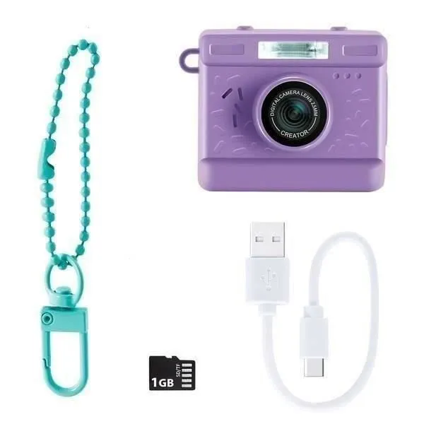 Canal Toys – Photo Creator – Appareil Photo et Vidéo Numérique Mini Cam’ – Vintage - avec Porte-clé et Carte SD 1Go Incluse – CLK 06-5