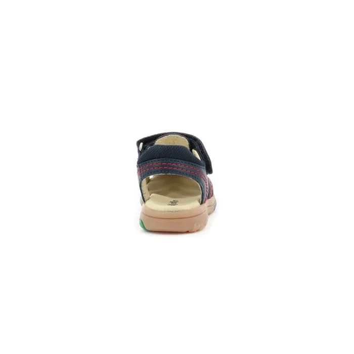 Sandales - KICKERS - Platinium - Cuir - Marine - Scratch-2
