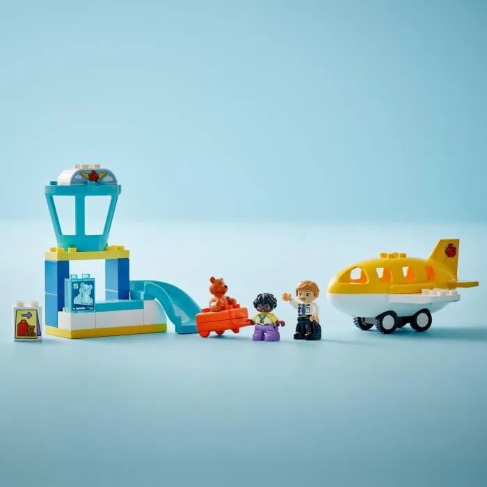 LEGO DUPLO Ma Ville 10443 Première Fois A l’Aéroport - Jouet De Construction Dès 2 Ans-3