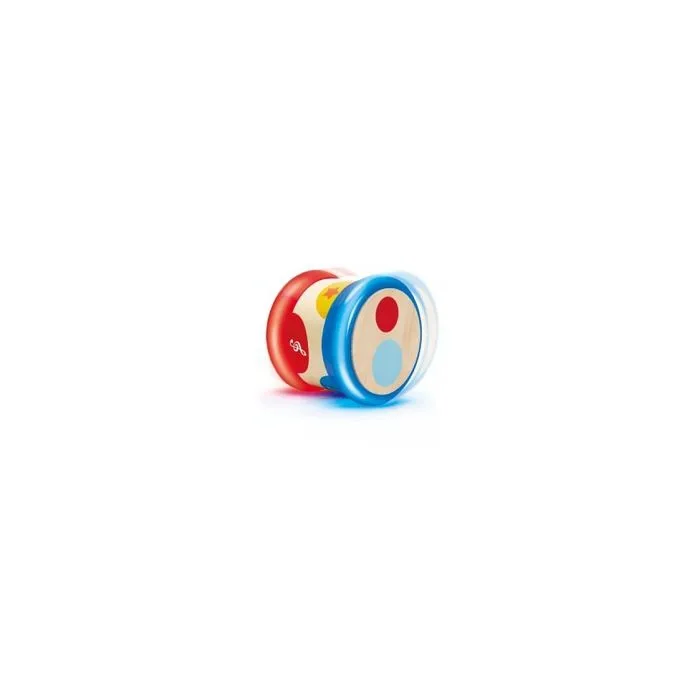 Jouet d'éveil musical en bois - Tambour de bébé - HAPE - Rouge - Extérieur - 3 x AA-3