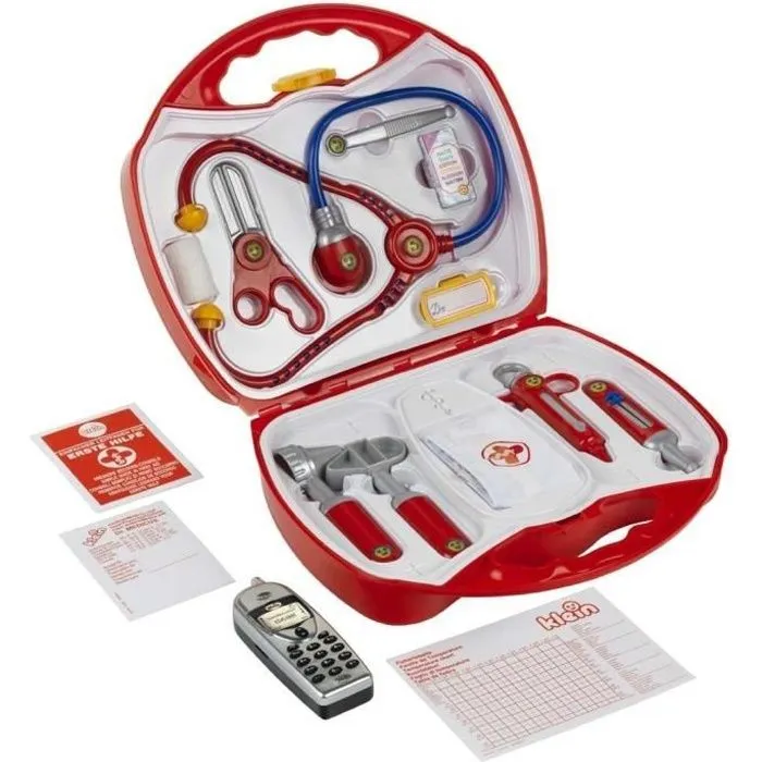 KLEIN - Mallette docteur avec téléphone portable pour Enfant-0