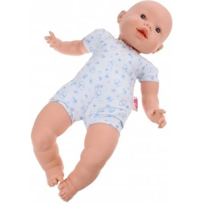 Poupée bébé corps mou européen Berjuan - garçon 45 cm - couleur ivoire-0