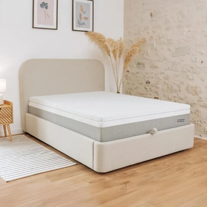 Hypnia - Surmatelas mousse mémoire de forme 5cm déhoussable 140x190cm-1