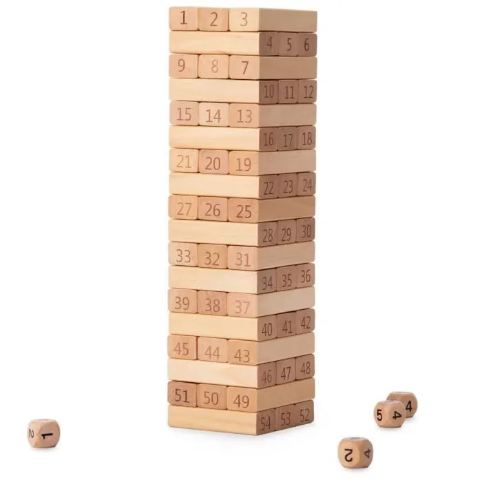 Jeu d'arcade en bois Tower - Numbers-1