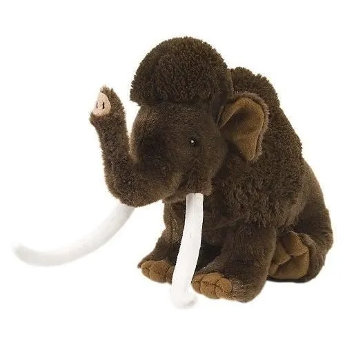 Peluche - WILD REPUBLIC - Mammouth Laineux - 30 cm - Doux et Câlin - Lavable en Surface-0