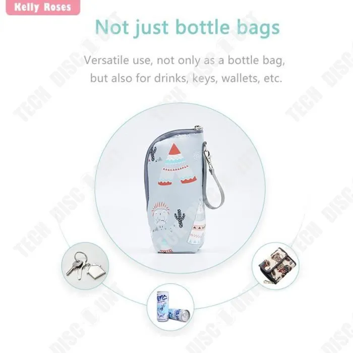TD® Doublure de sac de biberon isolation porte-bouteille d'isolation pratique tissu Oxford largement adapté aux sacs à main-2