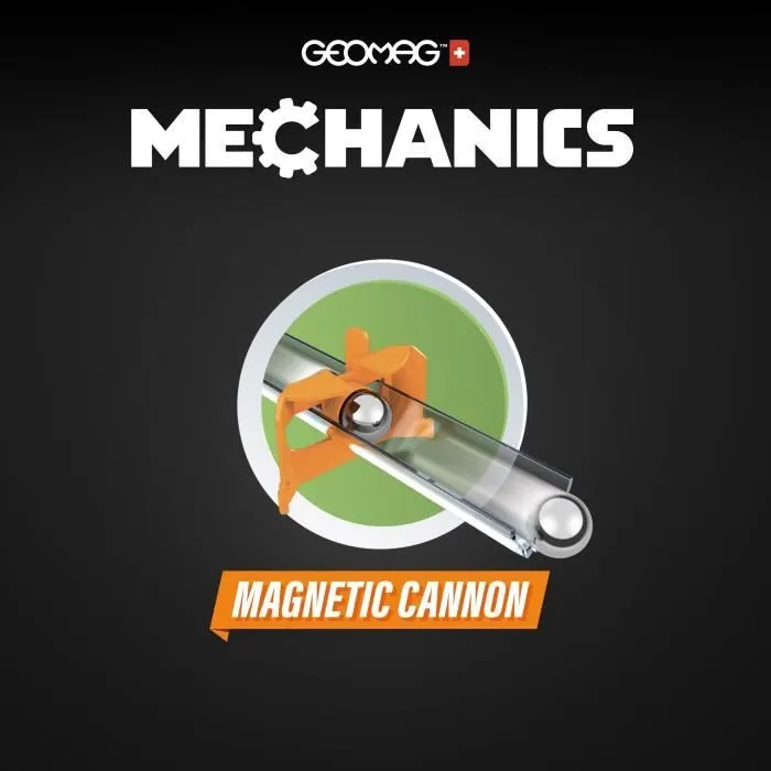 Coffret de construction - GEOMAG - Mechanics Challenge Goal! - 96 pièces - Magnétique - Jeu interactif - Plastique recyclé-2