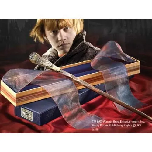 Baguette Ron Weasley Harry Potter - Warner Bros - Noble Collection - 14 pouces - Résine-1