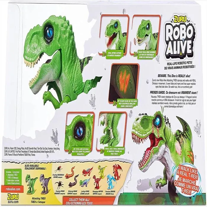 Zuru Robo Alive Green T Rex Dinosaur Promenades + Sons-1