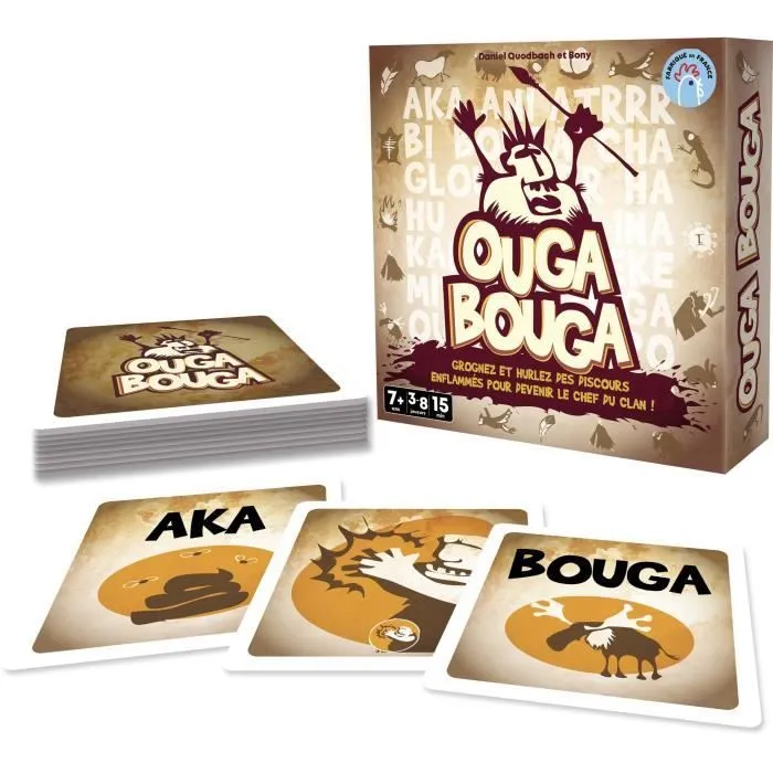 Ouga Bouga - Asmodee - Devenez le chef du clan - Dès 7 ans - Fabriqué en France-1