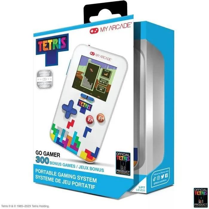 Console rétrogaming - My Arcade - Go Gamer Classic Portable Tetris - Jeu rétrogaming - Ecran 6cm Haute Résolution (+300 jeux inclus)-0