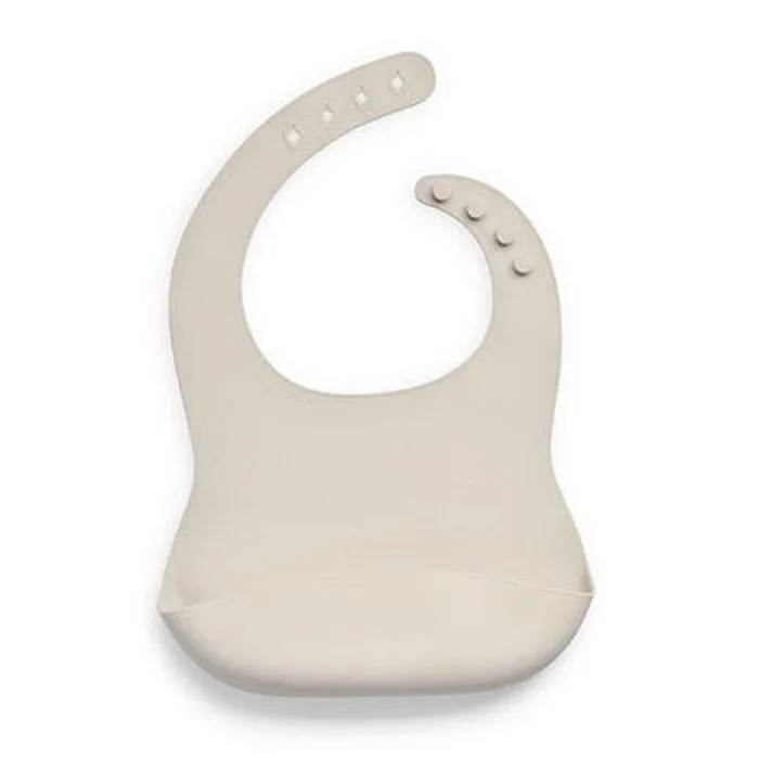 Bavoir Silicone Nougat Beige - Jollein-0