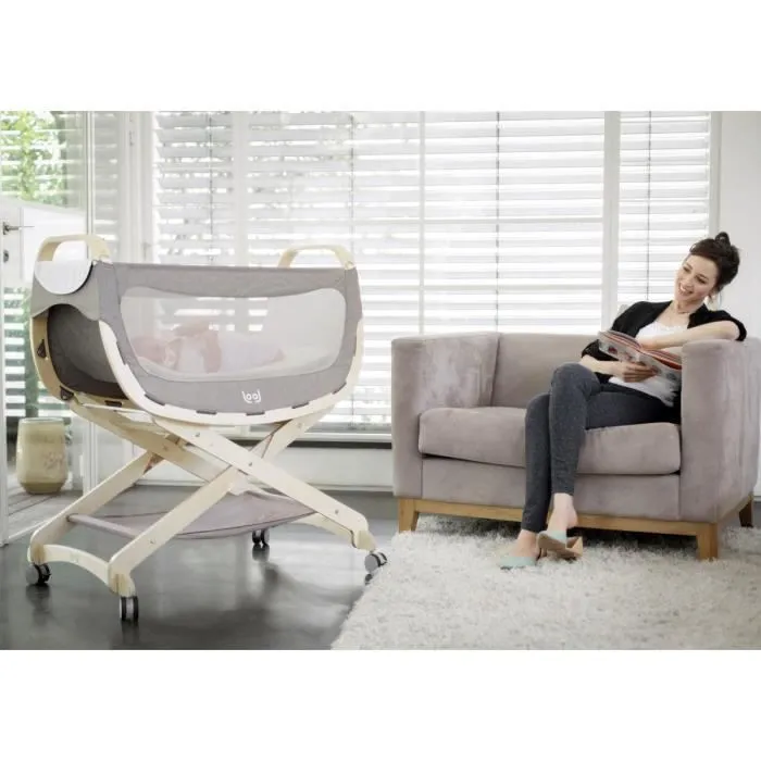 Support bois pour berceau bébé LOOL - AMAZONAS - LOOL - Beige - Bébé - 94 x 58 x 61,5 cm-1