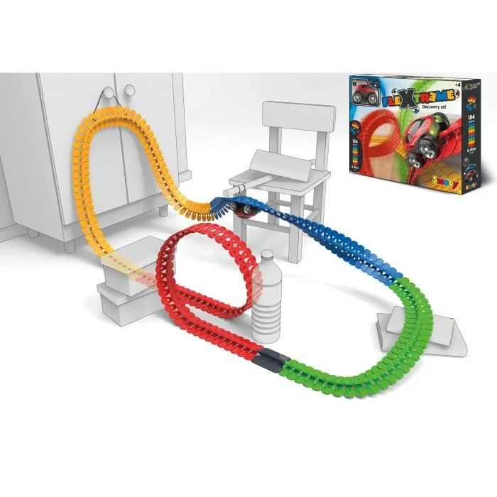 FleXtreme Set Decouverte - Circuit voiture - 4,40 mètres de long - SMOBY-1