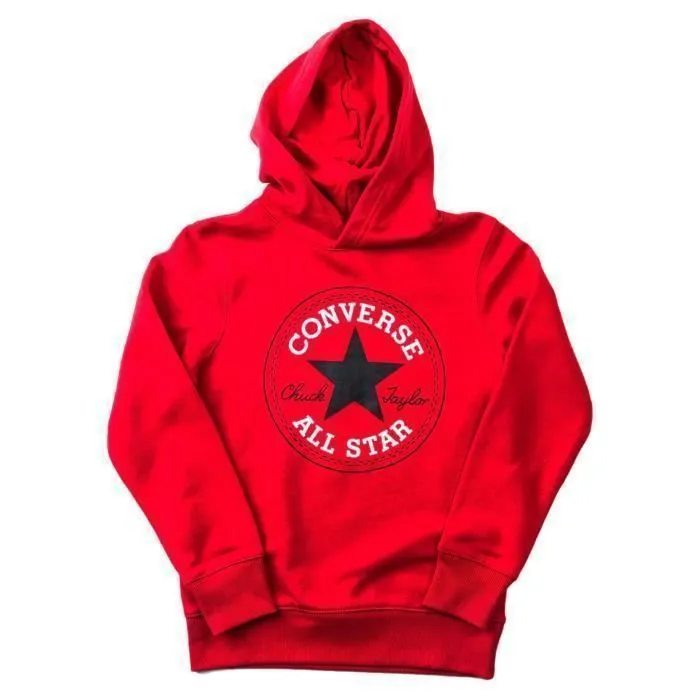 Sweat à Capuche Enfant - CONVERSE - Rouge - Manches longues - Confort exceptionnel-0