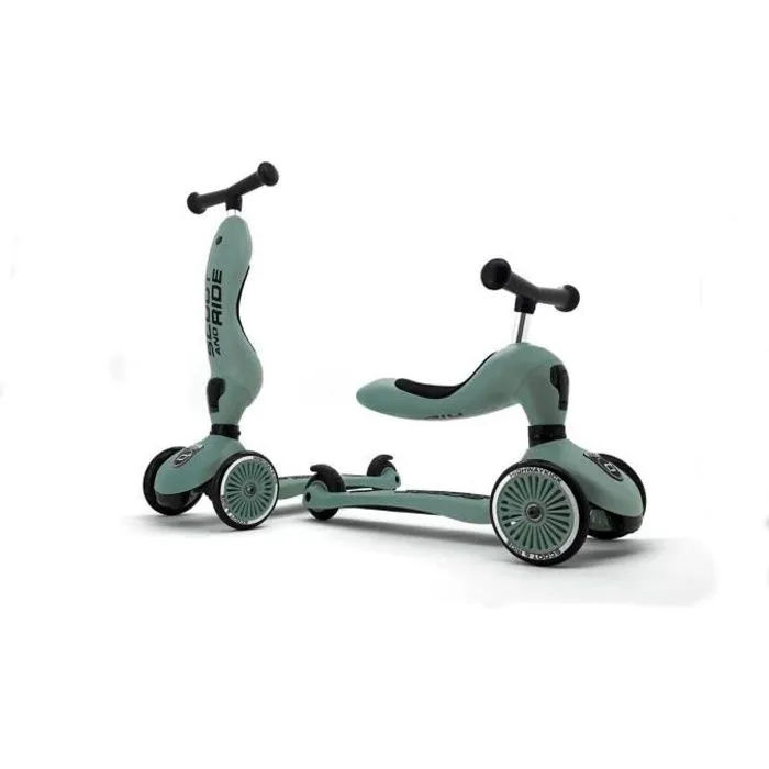 Trottinette 2 en 1 Highwaykick 1 - SR - VERT FOREST - Mixte - Loisir - 2 roues-0