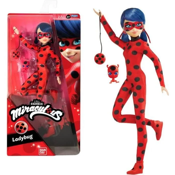 Miraculous Ladybug - Poupée mannequin 26 cm : Ladybug - BANDAI-0