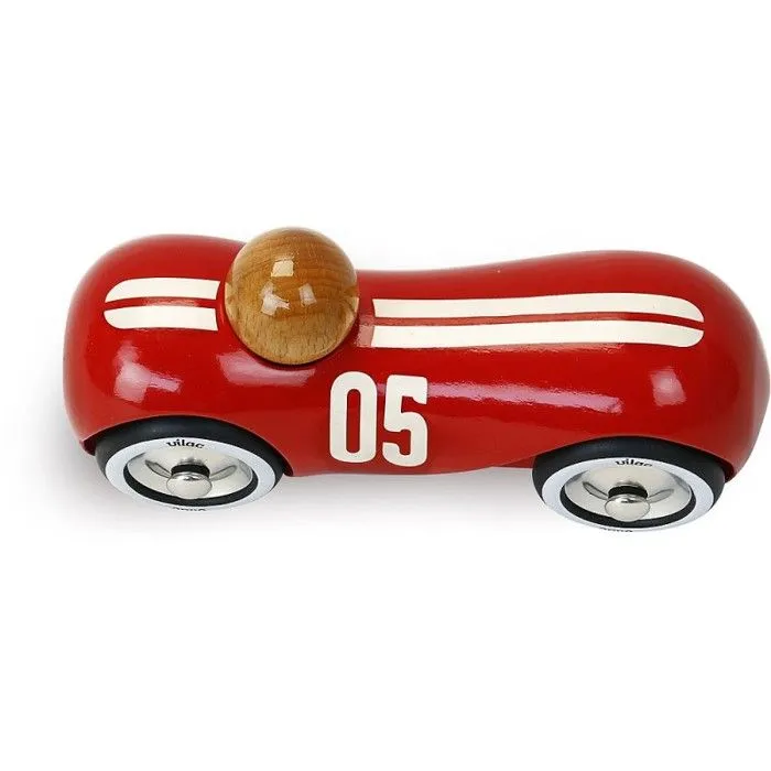 Vilac - Voiture Streamline vintage rouge-3