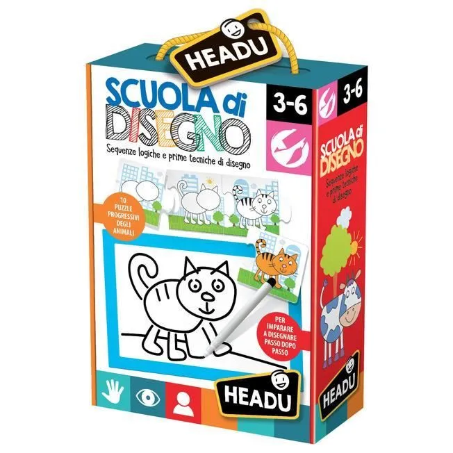Jeu éducatif - HEADU - Scuola di disegno - Apprentissage du dessin - Motricité fine - Coordination main-œil-0
