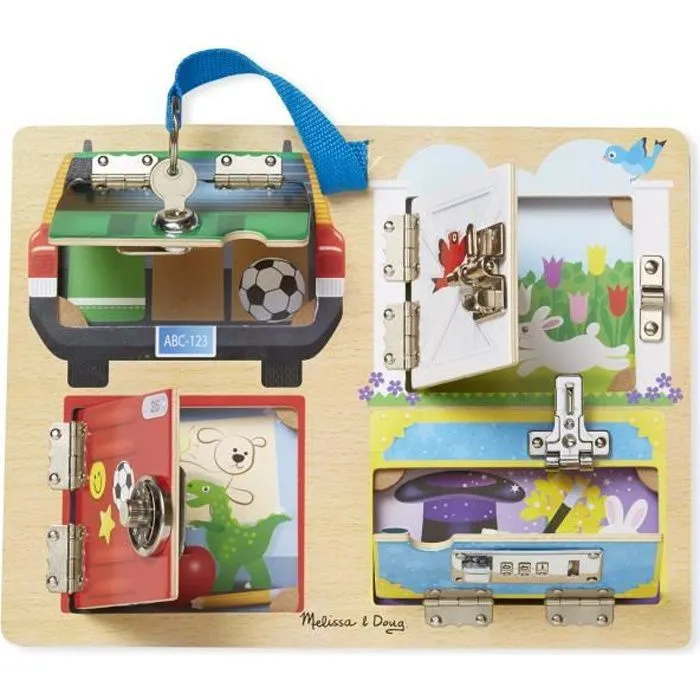 Melissa & Doug - Planche à serrures et verrous-0