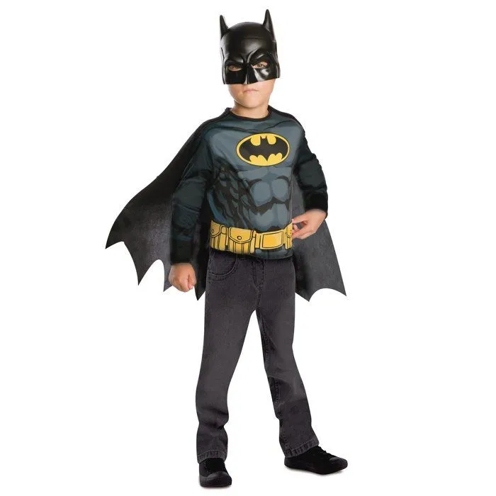 Kit top et masque Batman enfant - Noir-0