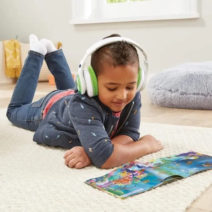 Casque audio interactif pour enfants - VTECH - Kidi Audio Max - Réglage du volume sonore - Livret imagé inclus-6