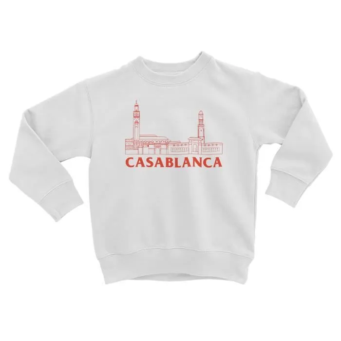 Sweatshirt Enfant Casablanca Minimalist Voyage Maroc Orient-0