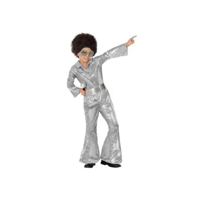 Déguisement disco - AC-DÉCO - Garçon - Argenté - 5/6 ans - Polyester-0