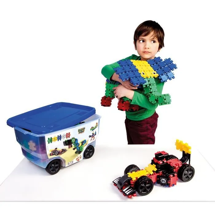 Jeu de construction Rollerbox 15 en 1 - CLICS - 305 clics - 72 accessoires - Jouets enfants STEM-1